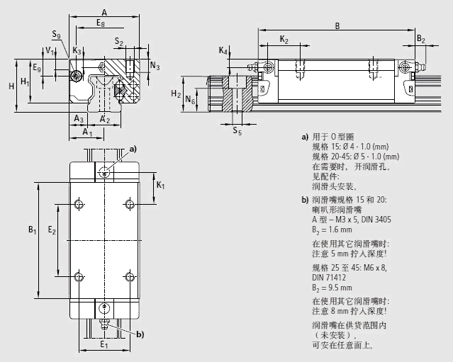 R1623力士樂滑塊圖紙